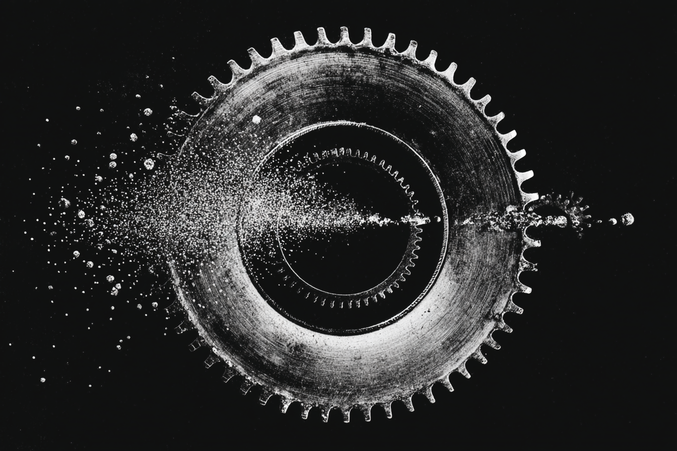 An exploding cog