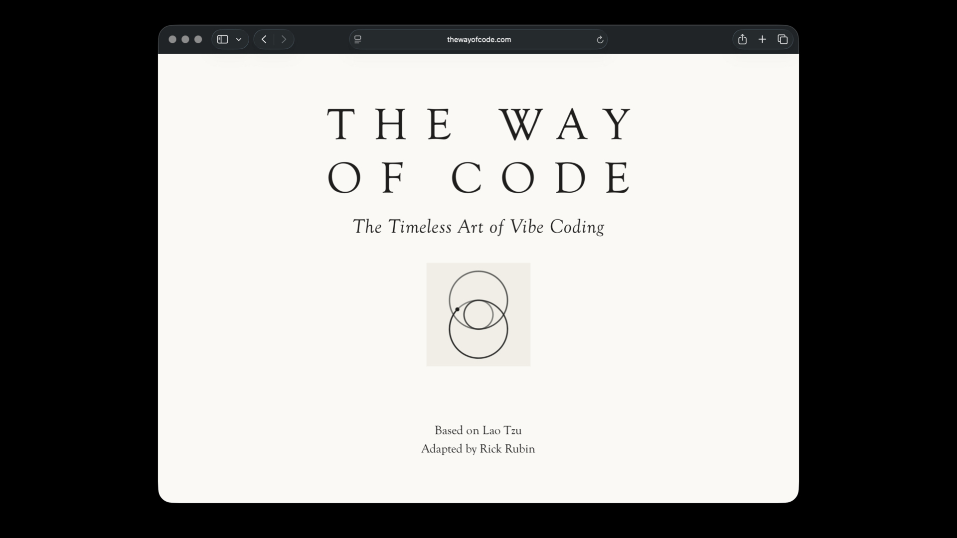 The Way of Code website